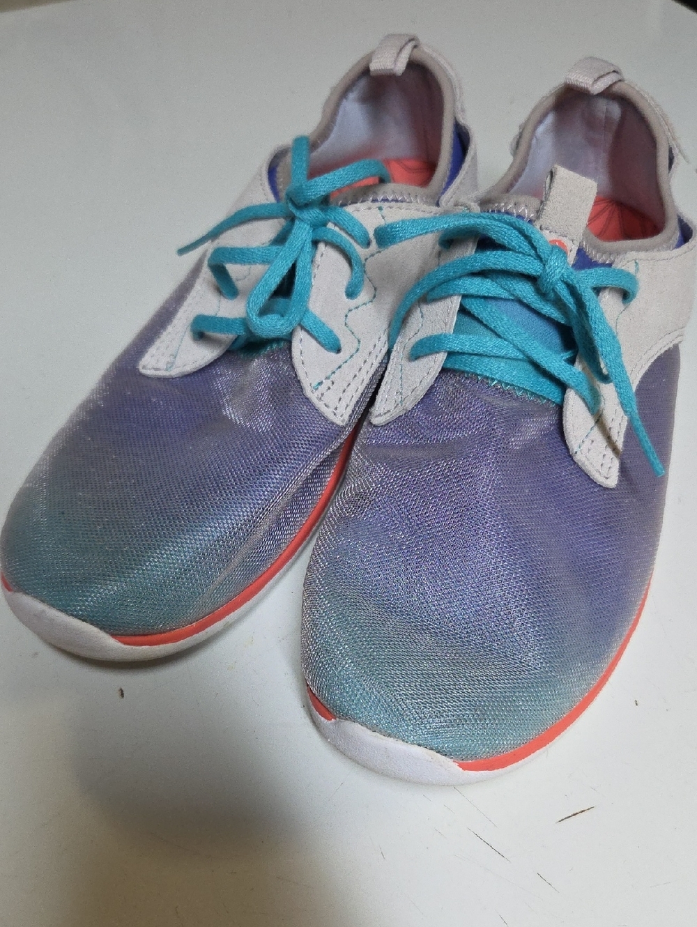 Cushe Lightweight Shakra Runners Iridescent Purple-Blue Sz 10